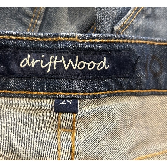 Driftwood \side triangle straight leg jeans Embroidered Size 29 Boho - Picture 4 of 5